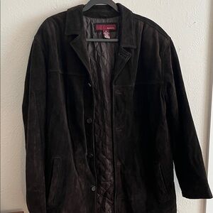 Merona Men's Dark Brown Suede Jacket